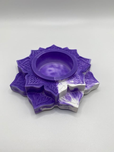 ResinCrete Lotus Single Tea Light Holder