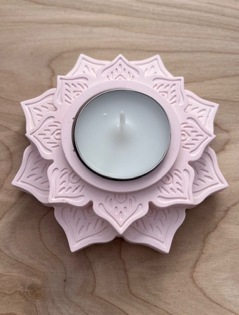 ResinCrete Lotus Single Tea Light Holder