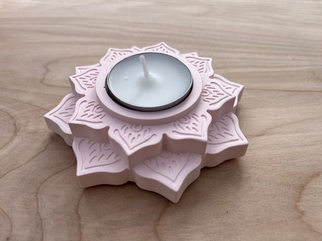 ResinCrete Lotus Single Tea Light Holder