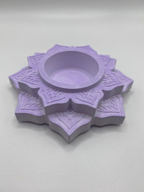 ResinCrete Lotus Single Tea Light Holder