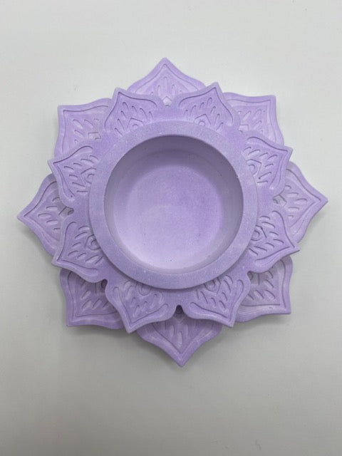 ResinCrete Lotus Single Tea Light Holder